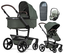 Детская коляска 3 в 1 Joolz Day 5 и автокресло Britax Roemer Baby-Safe Pro Style Sage green + конверт в подарок без адаптеров Forest green