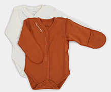 Боди Rant Hugs and Kisses с длинным рукавом 2 шт. 6772 Cumy brown 56