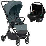 Прогулочная коляска Sweet Baby Aura + автокресло Elegante Plus Green