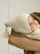 Шапочка вязаная AmaroBaby Pure Love Sweet ЧЗ молочный 38