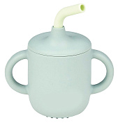 Чашка-поильник с трубочкой Nattou green 876322