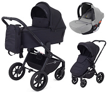 Детская коляска Rant Flex 3 в 1 RA076 с автокреслом Cruise Grey Black