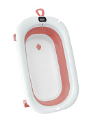 Ванночка складная Roxy-Kids с термометром и матрасиком RFB-11-Р розовый