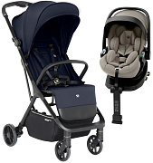 Прогулочная коляска Sweet Baby Aura + автокресло Premier Plus Begie Dark Blue