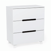 Детский пеленальный комод Vikalex Норман белый/белый