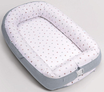 Кокон-гнездышко Perina Soft Cotton голубой