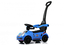 Детский толокар RiverToys F005FF-P с родительской ручкой синий