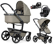 Детская коляска 4 в 1 Joolz Day 5 и автокресло Britax Roemer Baby-Safe Pro Classic Deep Black и база Vario Base 5Z Sage Green