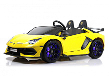 Детский электромобиль RiverToys Lamborghini Aventador SVJ A111MP желтый