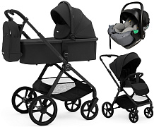 Коляска Agex Life 3 в 1 матовая рама с автокреслом i-Safe S Grey ALB583 Black (Черный)