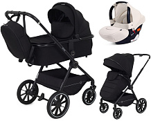 Детская коляска Rant Moss 3 в 1 с автокреслом Rant Cruise Beige Black