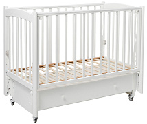 Детская кроватка Bebizaro Maer маятник универсальный с ящиком WHITE