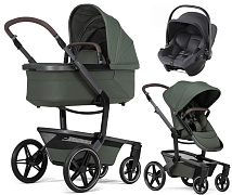 Детская коляска 3 в 1 Joolz Day 5 и автокресло Baby-Safe Core Midnight Grey2 Forest Green