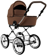 Детская коляска люлька Roan Bass Next Classic d14 2.0 1 в 1 BSNC/101/1 Mocha Mousse/Black/руч.Cappuccino
