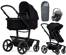 Детская коляска 3 в 1 Joolz Day 5 и автокресло Britax Roemer Baby-Safe Pro Style Mineral Grey + конверт в подарок Space black