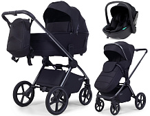 Детская коляска Rant Falcon Soft Therm 3 в 1 с автокреслом Miro Black Black