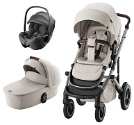 Коляска 3 в 1 Britax Roemer Smile 5Z LUX и автокресло Baby-Safe PRO Classic Deep Grey Soft Taupe