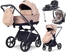 Детская коляска Rant Falcon Soft Therm 4 в 1 с автокреслом Miro Beige и базой Beige