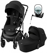 Коляска 4 в 1 Britax Roemer Smile 5Z и автокресло Baby-Safe PRO Style Harbor Blue + Vario Base 5Z Space Black