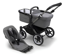 Коляска Bugaboo Donkey 5 base без капюшона 2 в 1 Graphite/Grey Melange
