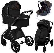 Детская коляска AmaroBaby Motus Premium Ecco 3 в 1 с автокреслом Rant Miro Brown черный