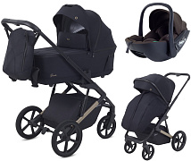 Детская коляска Rant Garda 3 в 1 с автокреслом Miro Brown Black