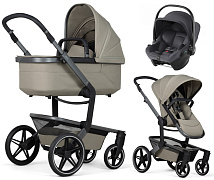 Детская коляска 3 в 1 Joolz Day 5 и автокресло Baby-Safe Core Midnight Grey2 без адаптеров Sage Green