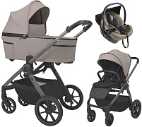 Детская коляска 3 в 1 Espiro Yoga 2026 и автокресло Pi Beige 229 power of nature