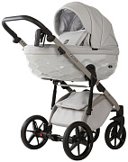 Детская коляска Adamex Chantal Pro Natura 3 в 1 CN-9-MOON (СВ. СЕРАЯ КОЖА)