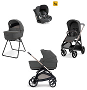 Коляска Inglesina Aptica Darwin i-Size 2026 3 в 1 Marble Grey