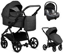 Детская коляска Tutis Leo Plus 3 в 1 с автокреслом Elo Lux EduSky Grey 1222020 Black