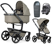 Детская коляска 3 в 1 Joolz Day 5 и автокресло Baby-Safe Core Frost Grey + конверт в подарок Sage green