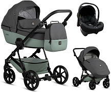 Детская коляска Tutis Viva 5 Plus Essential 2024 3 в 1 с автокреслом Elo Lux EduSky Black 1452039 Sage